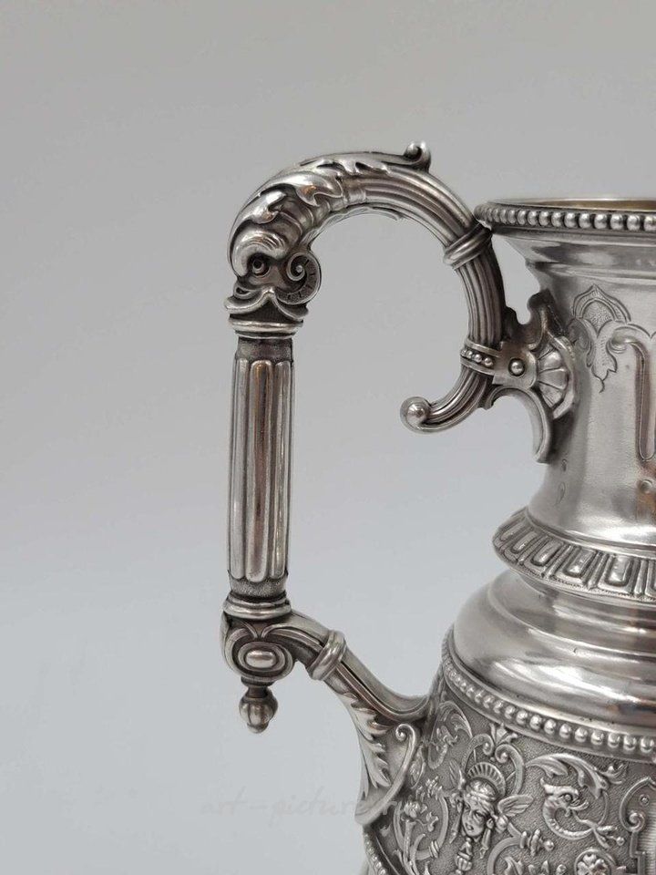 Russian silver , 19TH C. IMPERIAL RUSSIAN STERLING SILVER 84 TEA SET, 3,300 G...