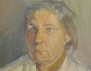 Маша. Картон, масло. 27 х 20 см.