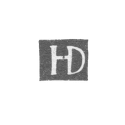 Клеймо мастера Диль Хан (Dyla Hanus) - Вильно - инициалы "HD" - 1595-1630 гг.