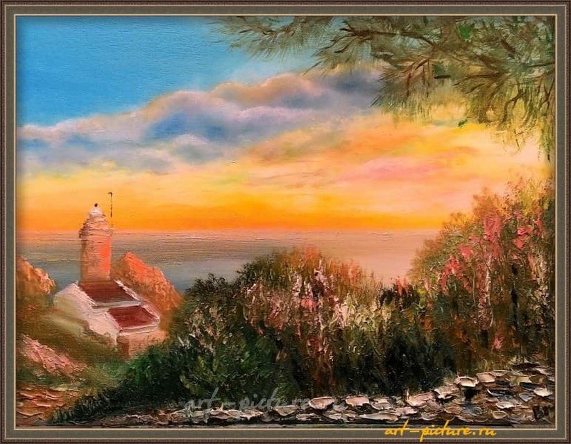 Турция. масло, холст на картоне, мастихин 