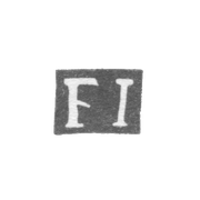 Клеймо мастера Икленевич Франциск (Iclenievic Franciscus) - Вильно - инициалы "FI" - 1787-1820 гг.