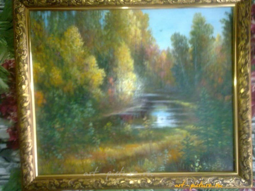 Протока Холст, масло