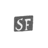 Клеймо неизвестного мастера Ленинграда - инициалы "SF" - 1825 г.