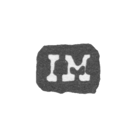 Клеймо мастера Манстрем Иоганн Фредерик - Ленинград - инициалы "IM"