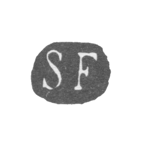 Клеймо мастера Филяндер Самуэль Захарий - Ленинград - инициалы "SF"