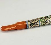 Антикварный русский золоченый серебряный держатель для сигарет