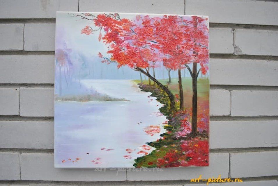 Красные деревья Масло