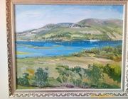 Волжский пейзаж,Царевщина-Соколиная гора Холст,масло 