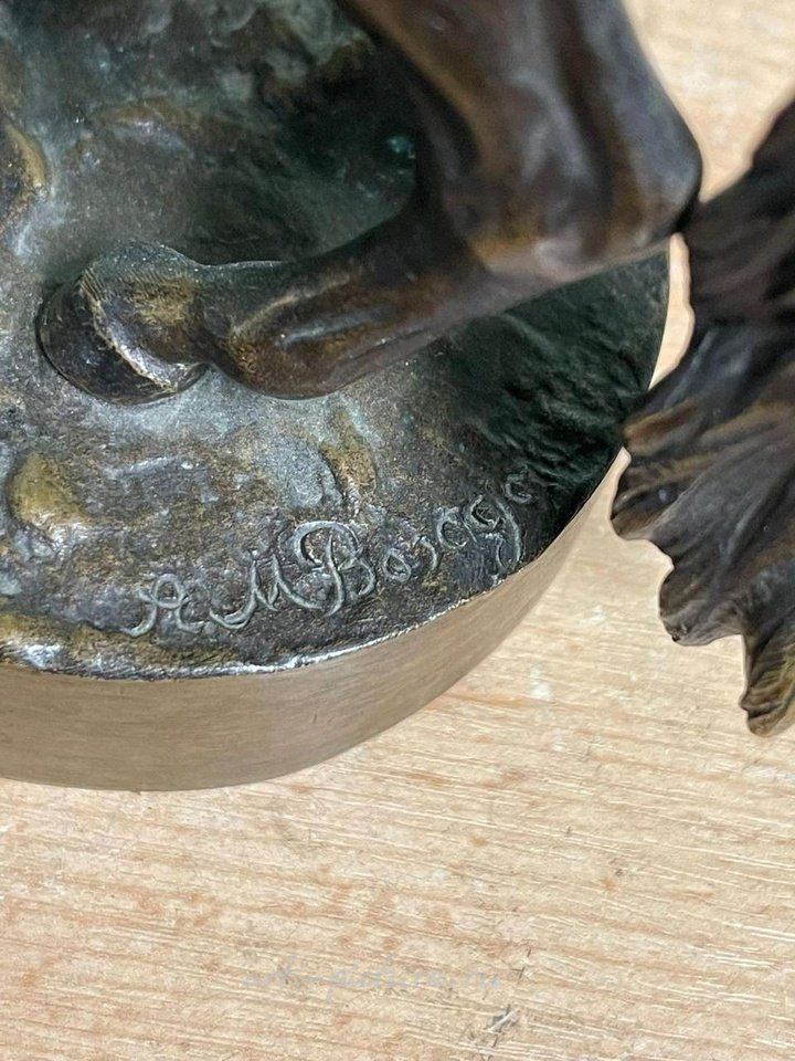 Russian silver , Rare figure of Albert Moritz Wolff.