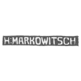Клеймо мастера Маркович Хирш - Таллин - инициалы "H:MARKOWITSCH" - 1920-1940 гг.