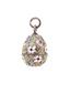 RUSSIAN SILVER GILT CLOISONNE ENAMEL EGG PENDANT