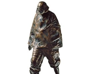 Рыбак. 1984. Бронза. 30x8x14 см
