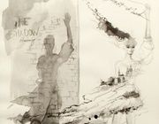 Тень её снов (The shadow of her dreams) бумага, тушь (paper, ink) 