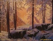 Утро на Валааме холст масло 