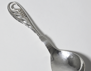 Сервировочная ложка, Georg Jensen, 38 гр, 830 пр, 15,3 см