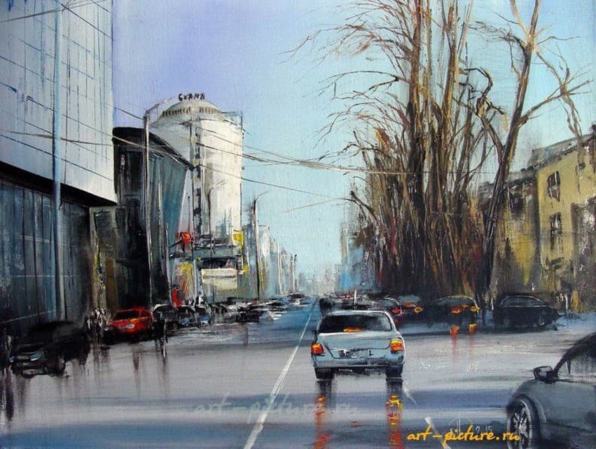 Самара ул.Мичурина акрил,холст