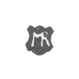 Клеймо мастера Роловес Маттиас - Рига - инициалы "MR" - 1555-1574 гг.