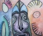 Статуэтка Mask 4 Mixed Media 