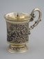 A RUSSIAN SILVER-GILT AND NIELLO CUP 19TH C