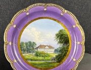 Топографическая тарелка Royal Copenhagen, c изображением усадьбы