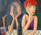 Статуэтка One glass of wine
