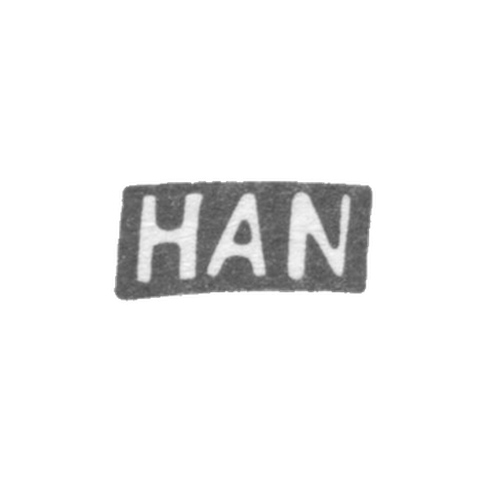 Клеймо мастера Хан И.И. - Вильно - инициалы "HAN" - 1801-1825 гг.