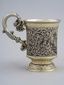 A RUSSIAN SILVER-GILT AND NIELLO CUP 19TH C