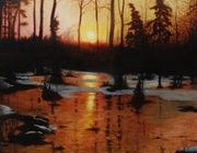 Оттепель холст, масло 
