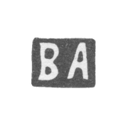 Клеймо мастера Андреев Василий Иванович - Москва - инициалы "ВА" - 1908-1917 гг.