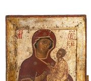 Икона "Богоматерь Тихвинская", Россия, XVIII век...