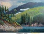 Дождь прошел холст, масло 