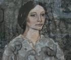Статуэтка Девушка в сером. Бумага,…