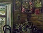 В деревне Катищи масло, холст 
