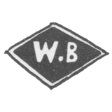 Клеймо неизвестного мастера Минска - инициалы "W.B" - 1892 г.