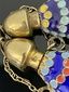 Set of six Soviet Russian silver gilt