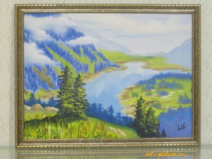 Родные просторы холст, масло