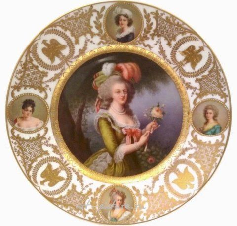 Royal Vienna, Фарфоровая тарелка 19 века с подписью Вагнера, размер 10 дюймов, хорошее состояние, оценка $1.500-2.000.