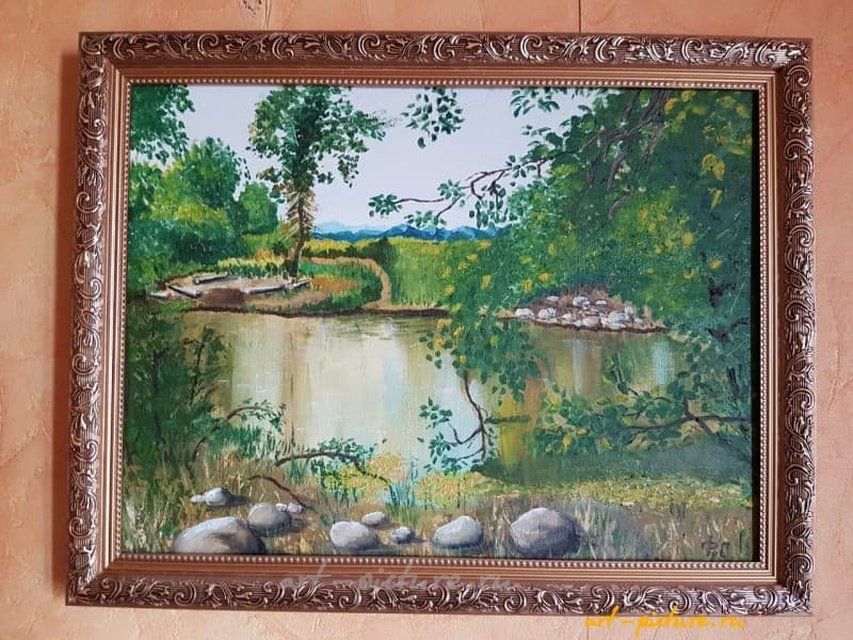 "Туана" Холст на картоне, масло
