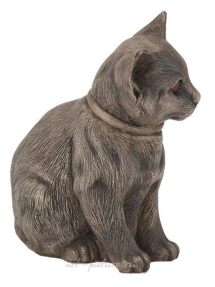 Русское серебро , Русская серебряная фигурка кошки с вырезанными узорами - копилка