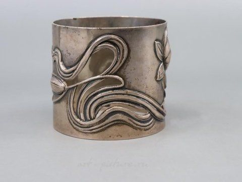 Русское серебро, СЕРЕБРЯНОЕ КОЛЬЦО-САЛФЕТКА С КЛЕЙМОМ