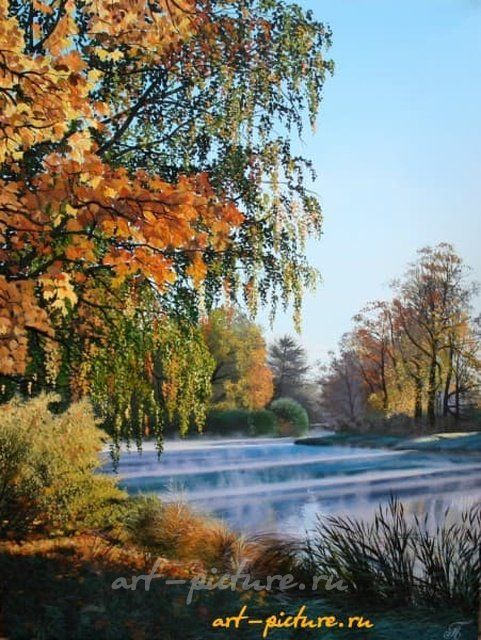 Утро туманное Масло,холст
