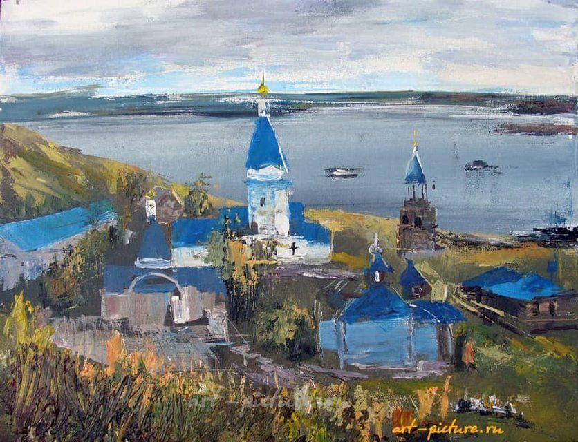 Источник на Волге акрил,холст