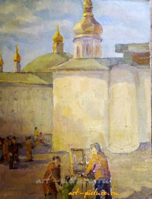 У церкви Холст, масло