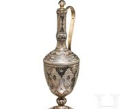 Серебряная золоченая и ниелловая декантера, около 1900 года
