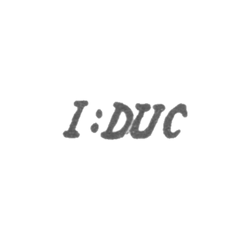 Клеймо мастера Дюк Жан Жак - Ленинград - инициалы "I:DUC"