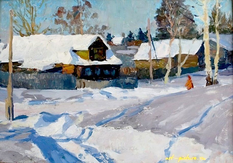 Зима. Холст, масло. 49 х 70 см