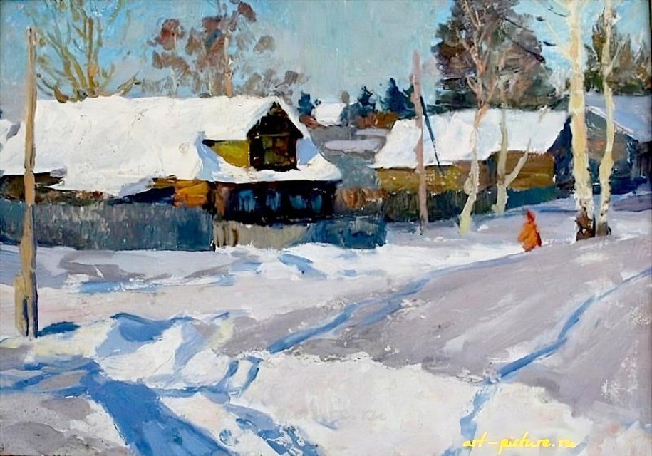 Зима. Холст, масло. 49 х 70 см