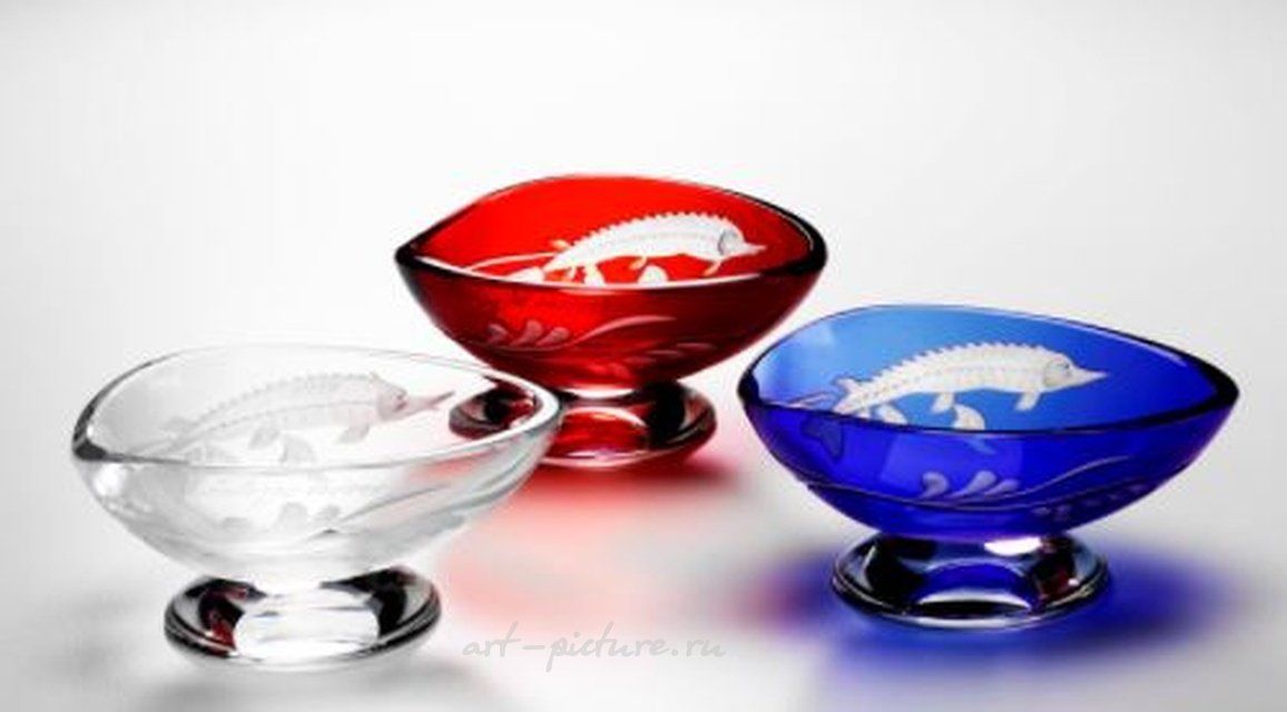 Икорница Faberge Фаберже Осётр красная