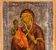 Икона "Трехрукая Богородица" русская