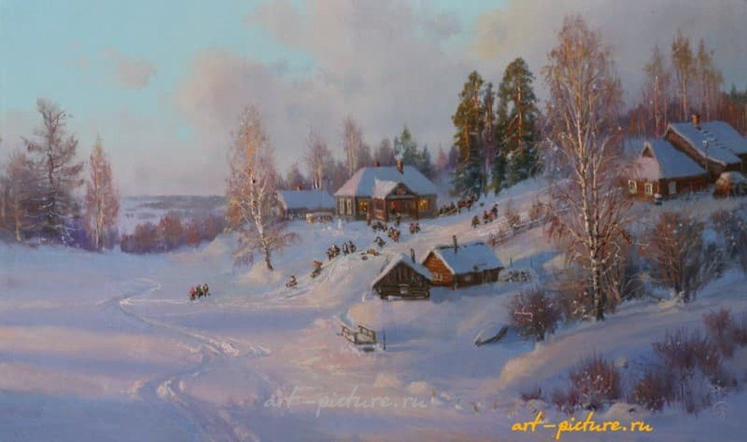 После школы. масло, холст